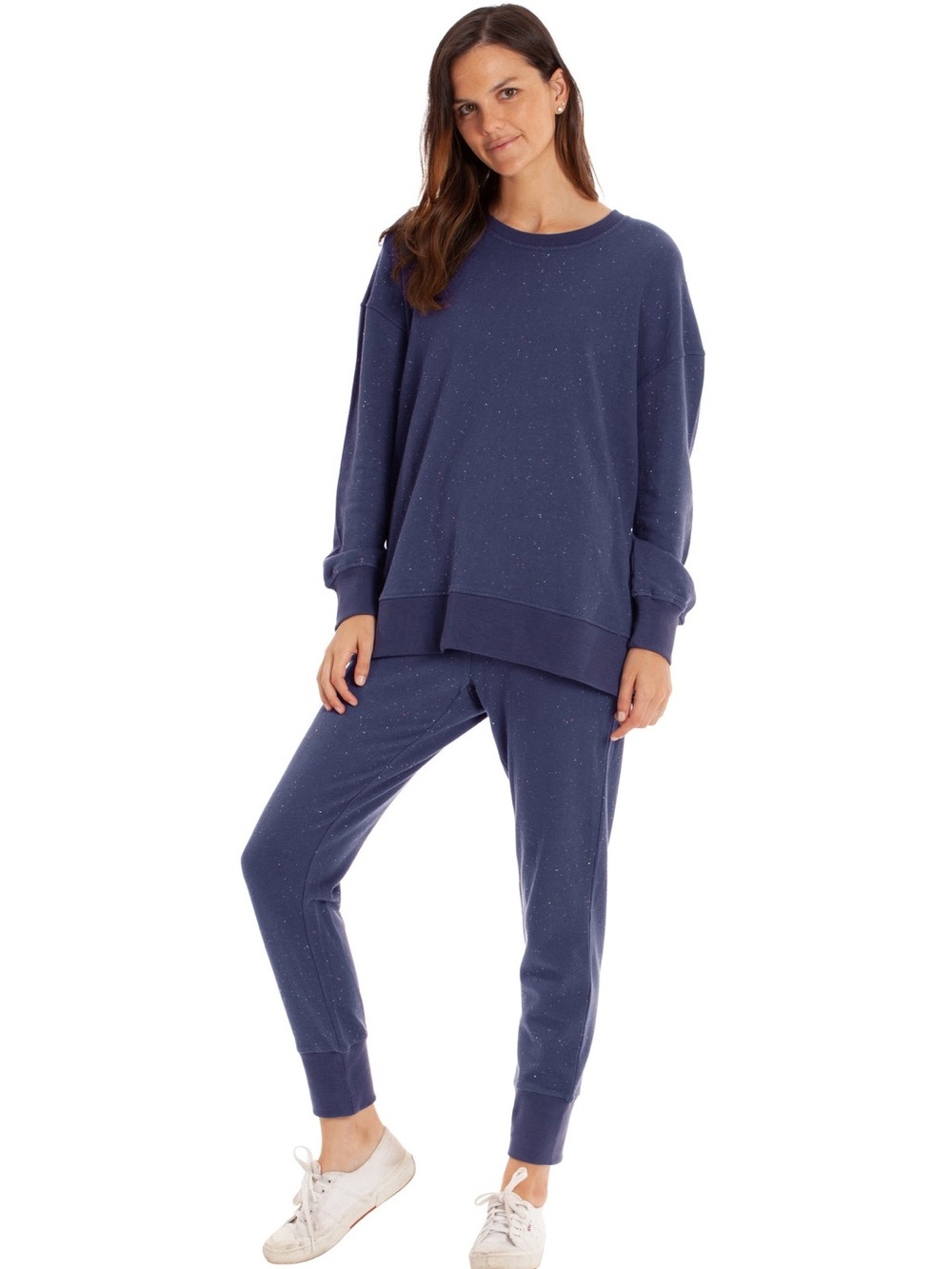 ANICHE Marni Rainbow Speckled Navy Sweatshirt Jogger Set Size M
